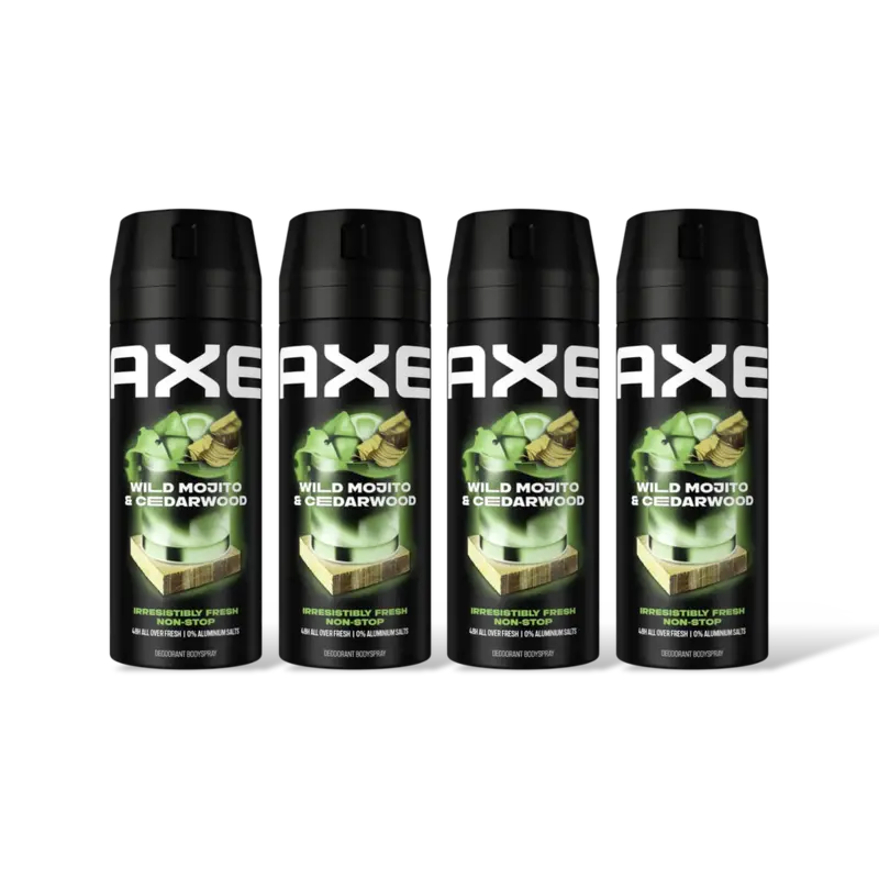 Axe Mojito & cedarwood deo bodyspray 4-pack