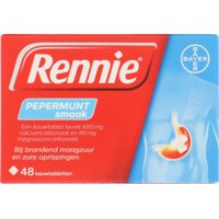 Een afbeelding van Rennie Pepermunt smaak kauwtabletten