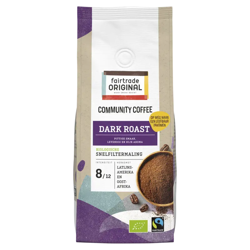 Fairtrade Original Community coffee dark roast snelfilter