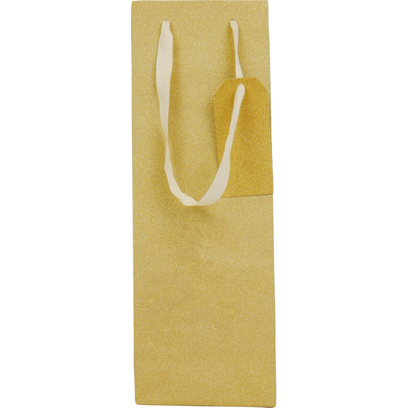 Een afbeelding van Design Group Wijn cadeauzak goud