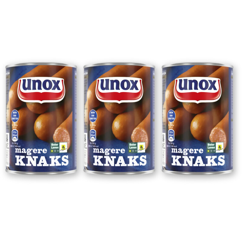 Unox Magere knaks 3-pack
