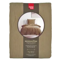 Mistral Home Dekbedovertrek mousseline groen 1-pers