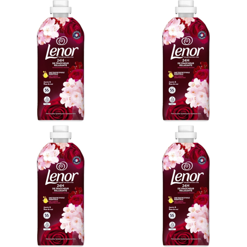 Lenor Wasverzachter robijn jasmijn 4-pack