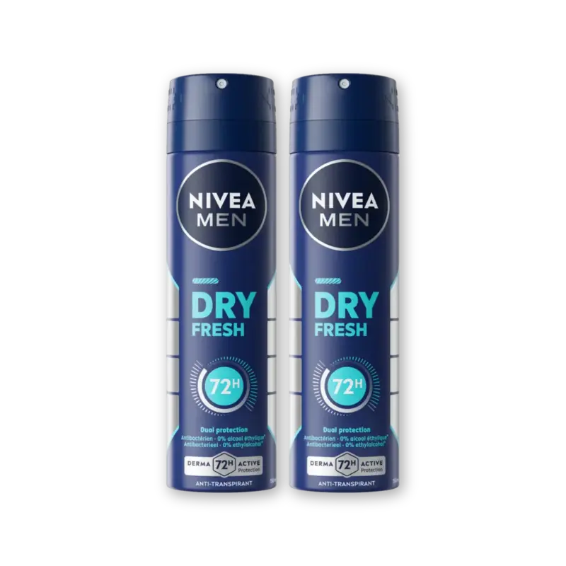 NIVEA Men dry fresh anti transpirant spray 2pk