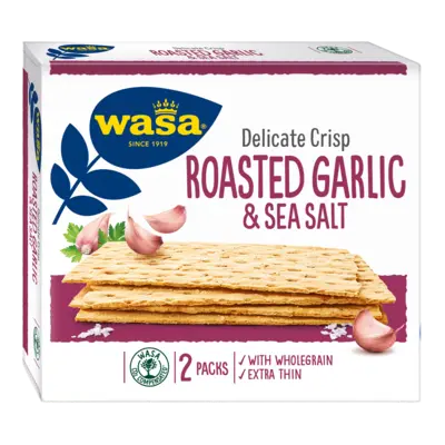 pdp-image-Wasa Delicate crisp roasted garlic & sea salt