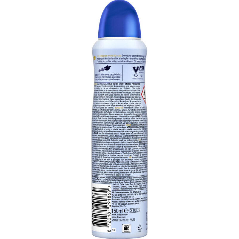 Een afbeelding van Dove Anti-transpirant spray talco