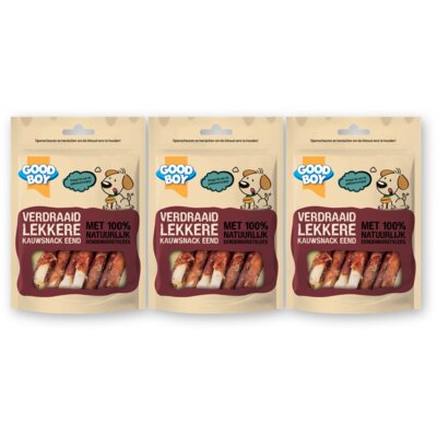 pdp-image-Good boy Verdraaid lekkere kauwsnack eend 3-pack