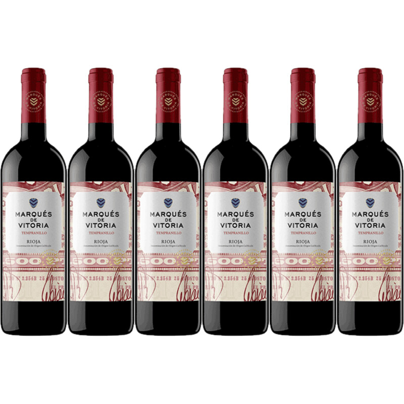Een afbeelding van Marqués de Vitoria Rioja tempranillo 6 flessen