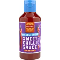 Een afbeelding van Go-Tan 30% less sugar sweet chilli sauce