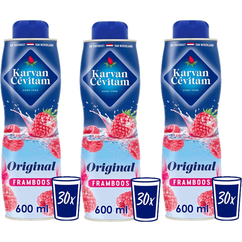 Een afbeelding van Karvan Cévitam Framboos 3-pack