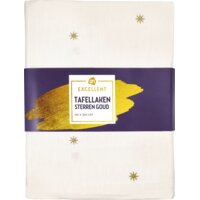 Een afbeelding van AH Excellent Tafellaken sterren goud 140x240cm