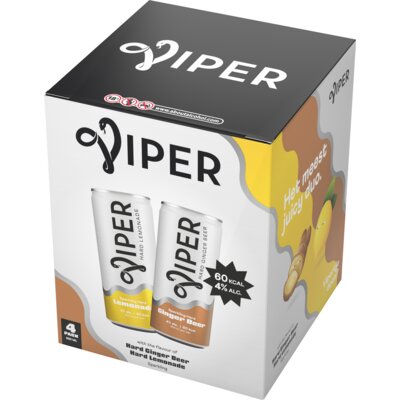 pdp-image-Viper Hard lemonade ginger beer 4-pack
