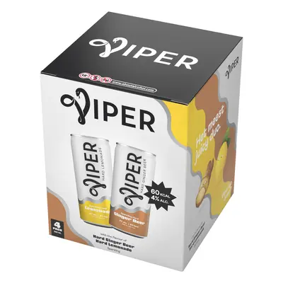 pdp-image-Viper Hard lemonade ginger beer 4-pack