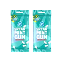 AH Spearmint gum suikervrij gvp 2-pack