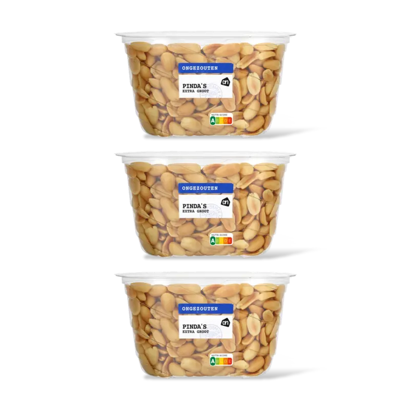 AH Pinda's extra groot ongezouten 3-pack