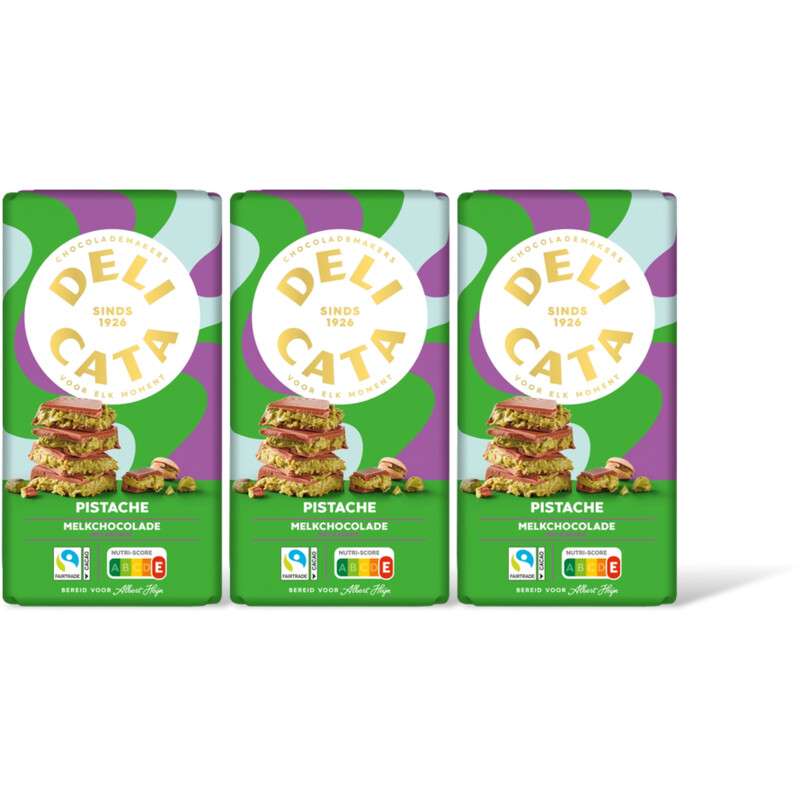 Delicata Melk met pistachevulling 3-pack