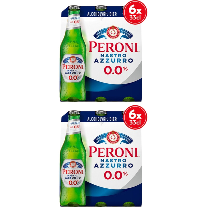 Een afbeelding van Peroni Nastro azzurro Italiaans 0.0% 12-pack