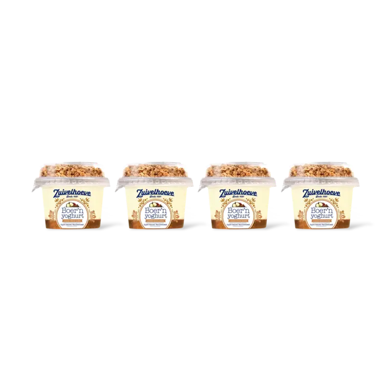 Zuivelhoeve Yoghurt vanille muesli 4-pack