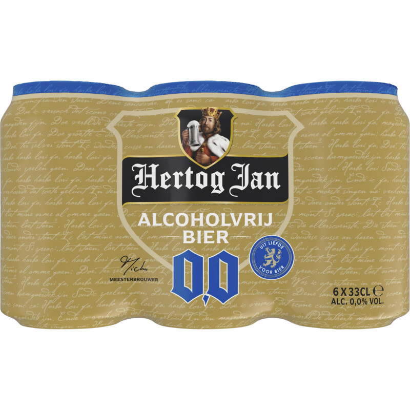 Een afbeelding van Hertog Jan 0.0 Alcoholvrij bier 6-pack