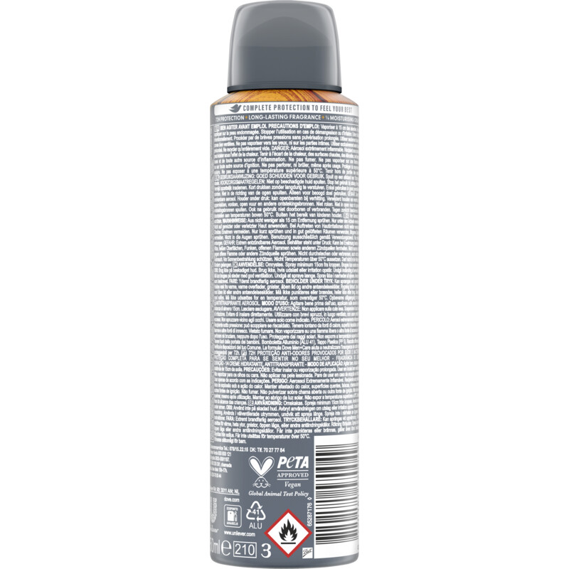 Een afbeelding van Dove Men+care sandalwood + vanilla spray