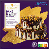 Een afbeelding van AH Excellent Dame blanche driptaart