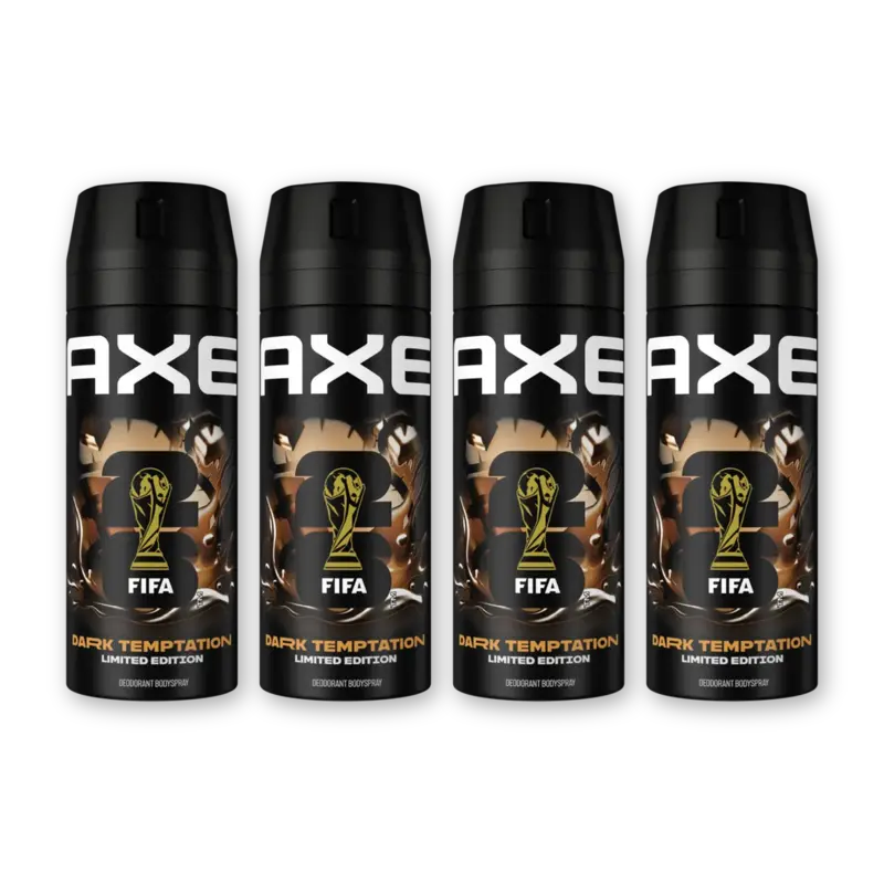 Axe Dark temptation deodorant spray 4-pack