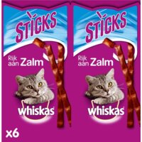 Een afbeelding van Whiskas Sticks zalm 6 pak