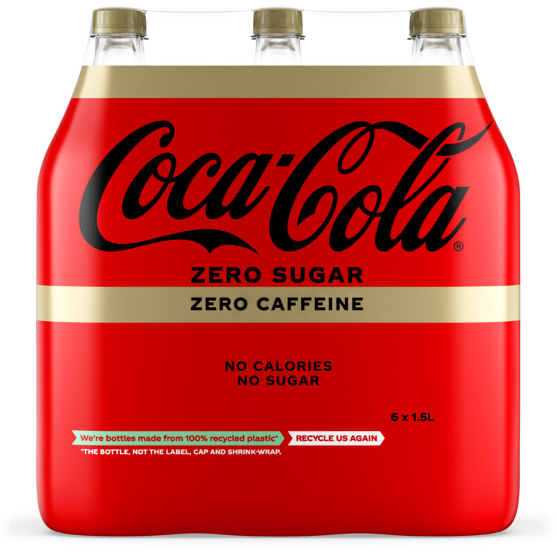 Een afbeelding van Coca-Cola Zero no cafeine 6-pack bel