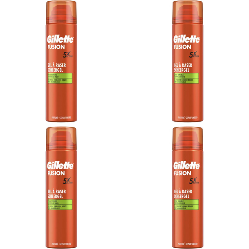 Gillette Fusion5 ultra gevoelig scheergel 4-pack