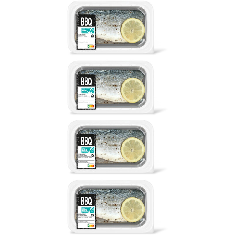 AH BBQ zeebaarsfilet 4-pack