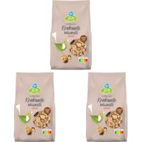 Een afbeelding van AH Biologisch Krokante muesli naturel 3-pack