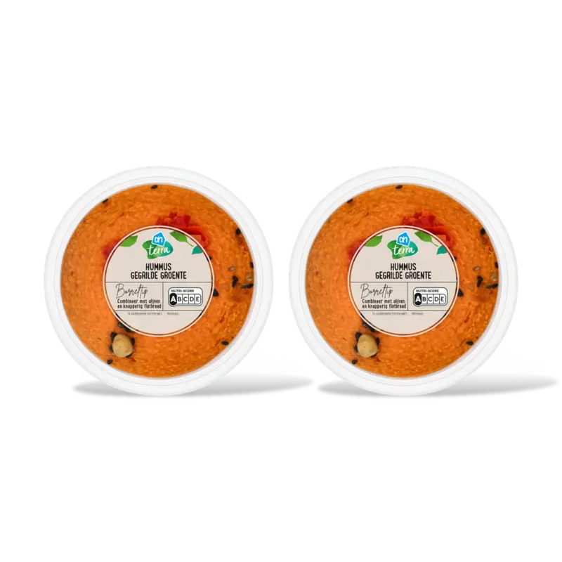 AH Terra Hummus gegrilde groente 2-pack