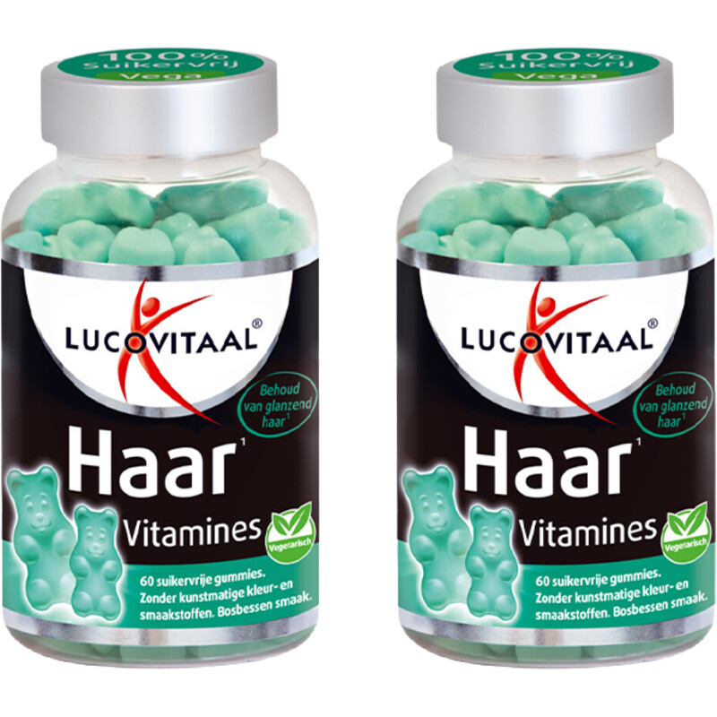 Een afbeelding van Lucovitaal Haar vitamines gummies 2-pack