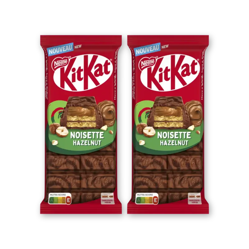 Melkchocoladereep hazelnoot 2-pack