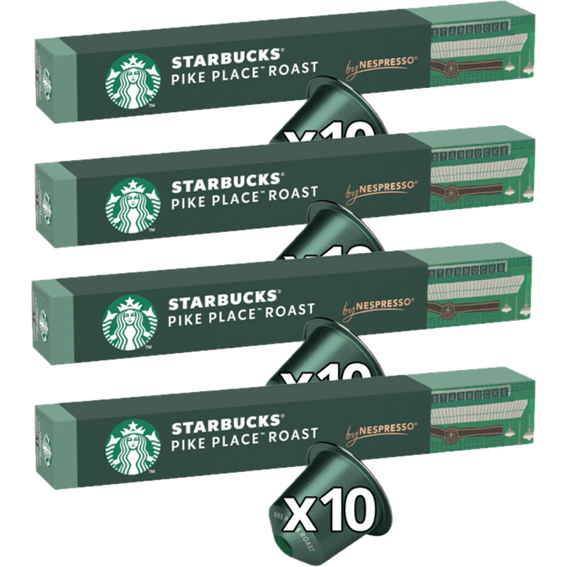 Een afbeelding van Starbucks Nespresso espresso roast 4-pack