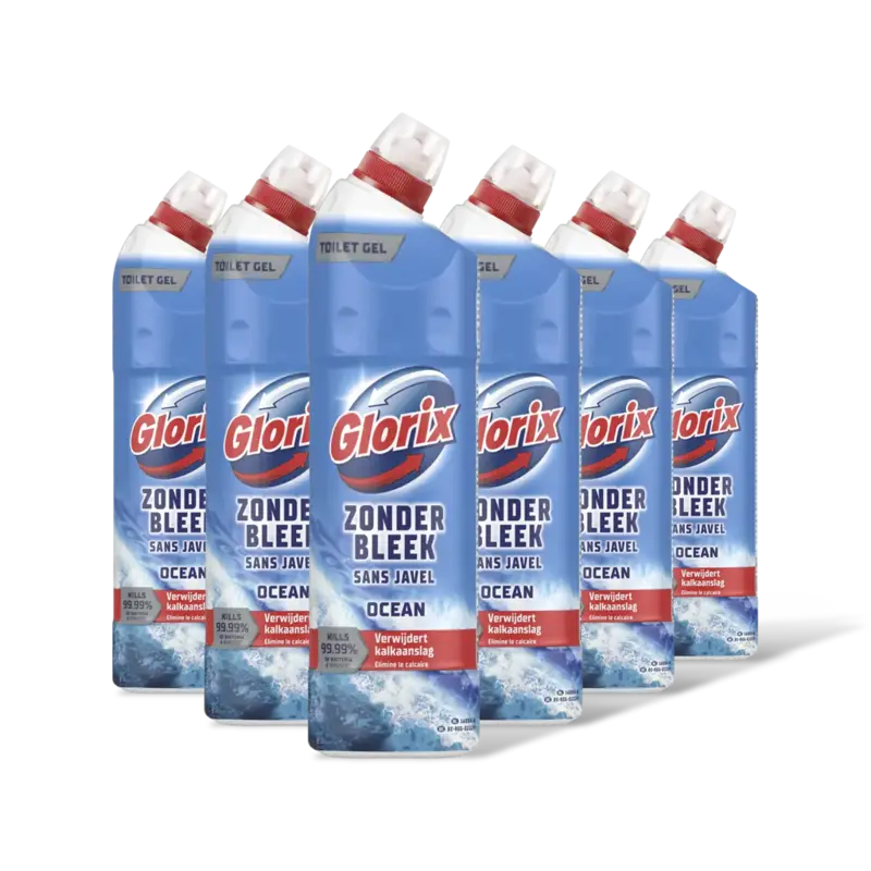 Glorix Toiletreiniger ocean zonder bleek 6-pack