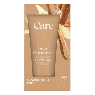 pdp-image-Care Cozy cinnamon shower gel & puff giftset