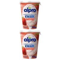 Alpro Plantaardige kwark aardbei 2-pack