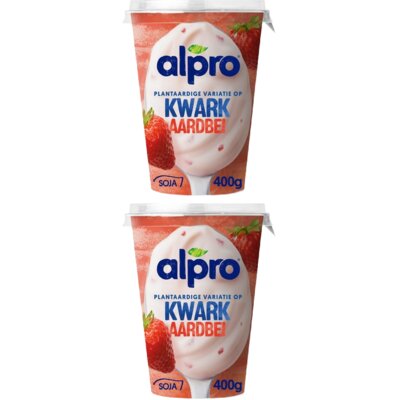 pdp-image-Alpro Plantaardige kwark aardbei 2-pack