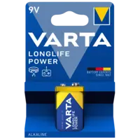 Varta Longlife power 9V alkaline batterijen