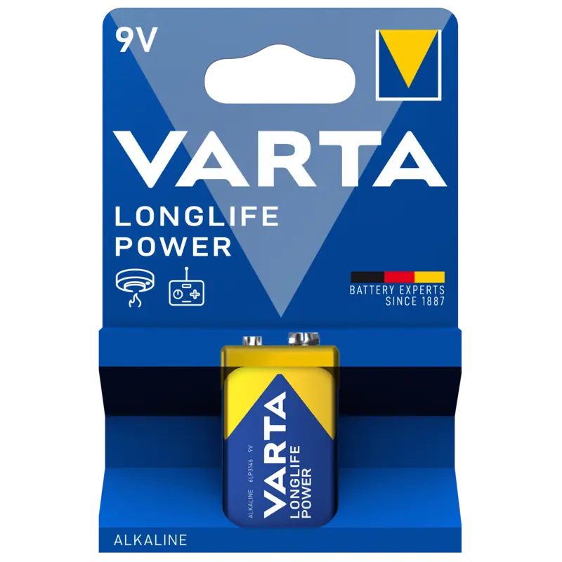 Longlife power 9V alkaline batterijen