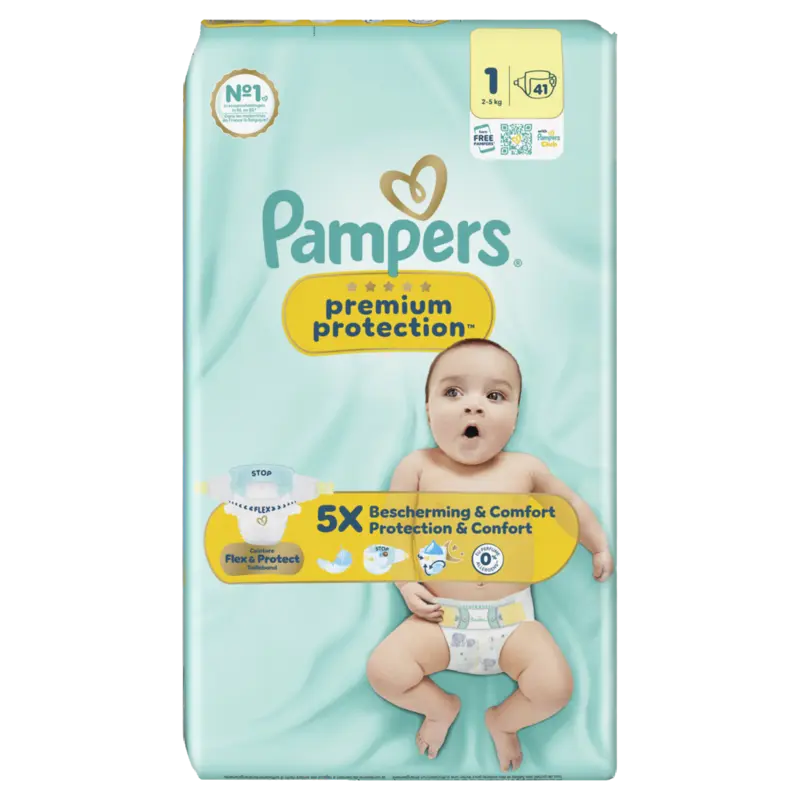 Premium Protection Maat 1, 41 Luiers