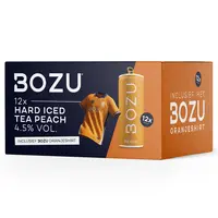Bozu Hard iced tea peach met shirt 12-pack