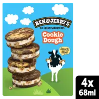 Ben & Jerry's Cookie dough sandwich