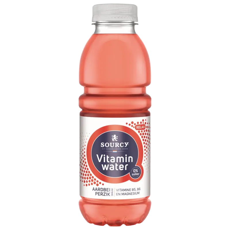 Vitaminewater Aardbei-Perzik 500ML