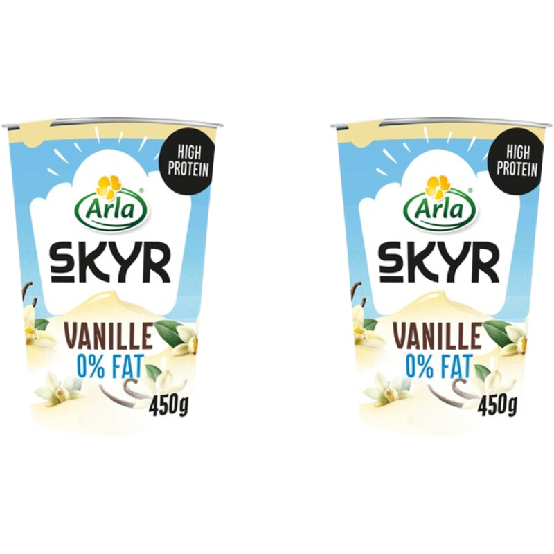 Een afbeelding van Arla Skyr vanille yoghurt 2-pack