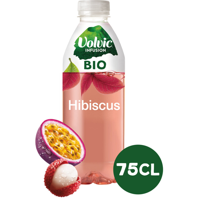 Een afbeelding van Volvic Hibiscus bel