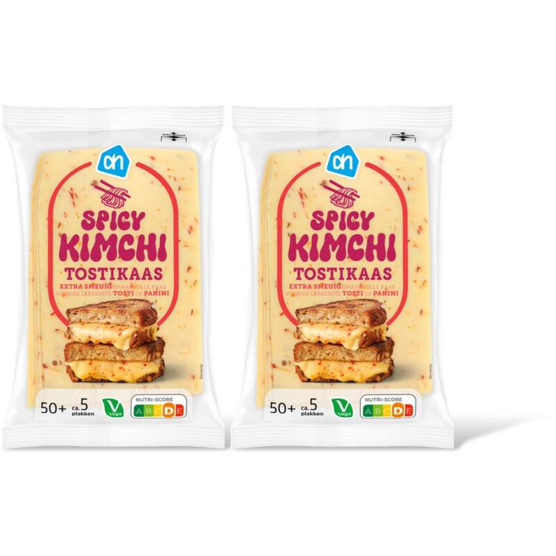 AH Tostikaas spicy kimchi 50+ 2-pack