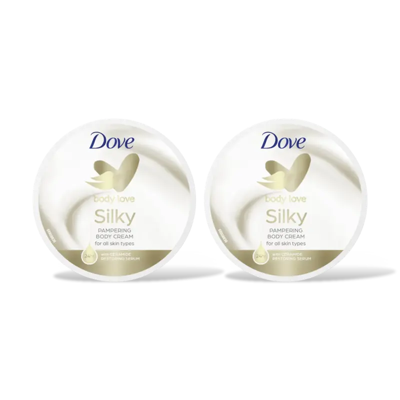 Dove Nourishing bodycare silky 2-pack