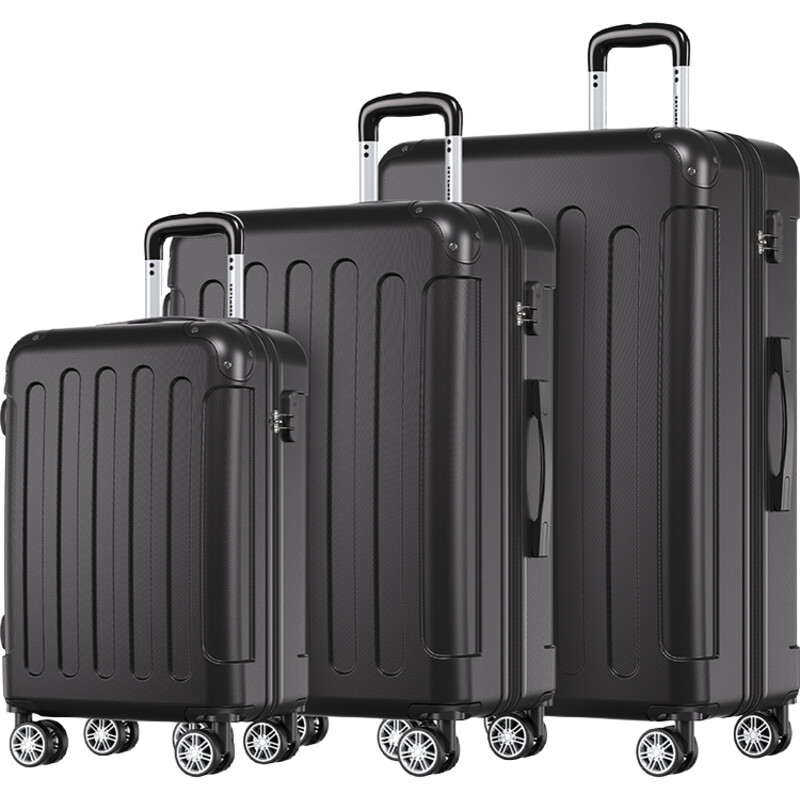 Een afbeelding van TRVLMORE Kofferset 20/24/28'' zwart